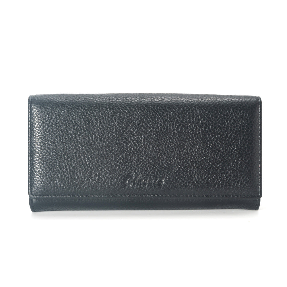 Women's Genuine Leather Long First Layer Cowhide Ladies Wallets