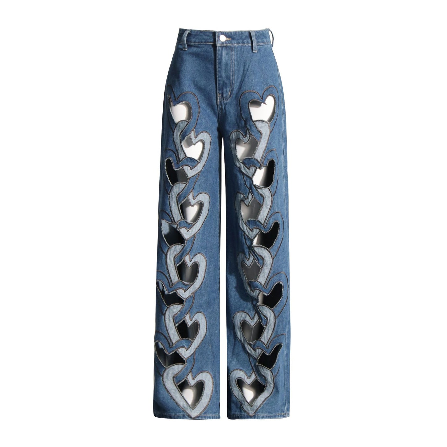 Women's Fashionable Trendy Summer High Waist Printed Jeans