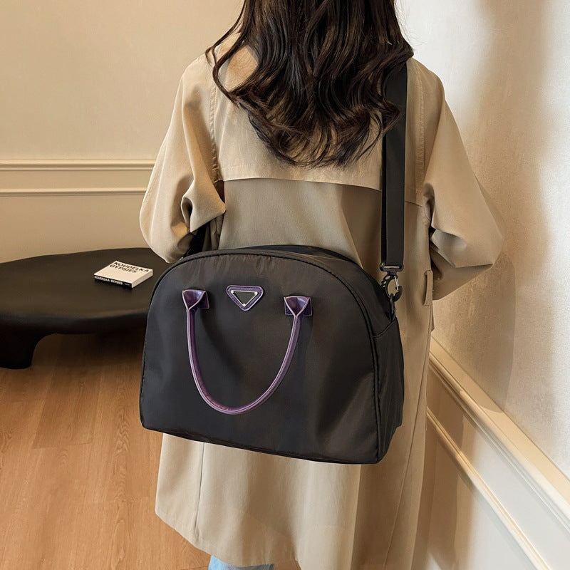 Women's Soft Leather Retro Bowling Portable Bags