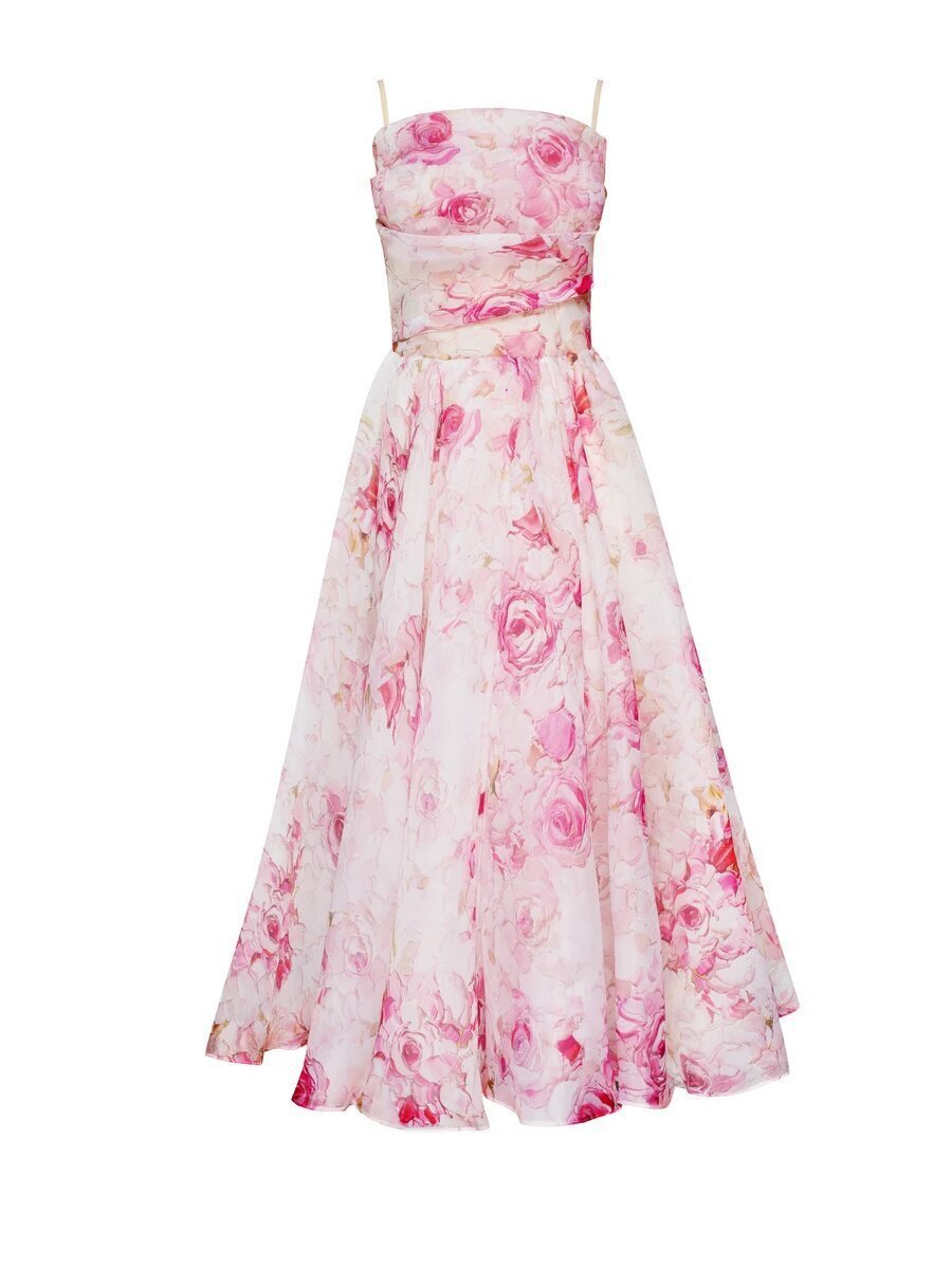 Women's Summer Tube Sleeveless Printed Large Swing Tops