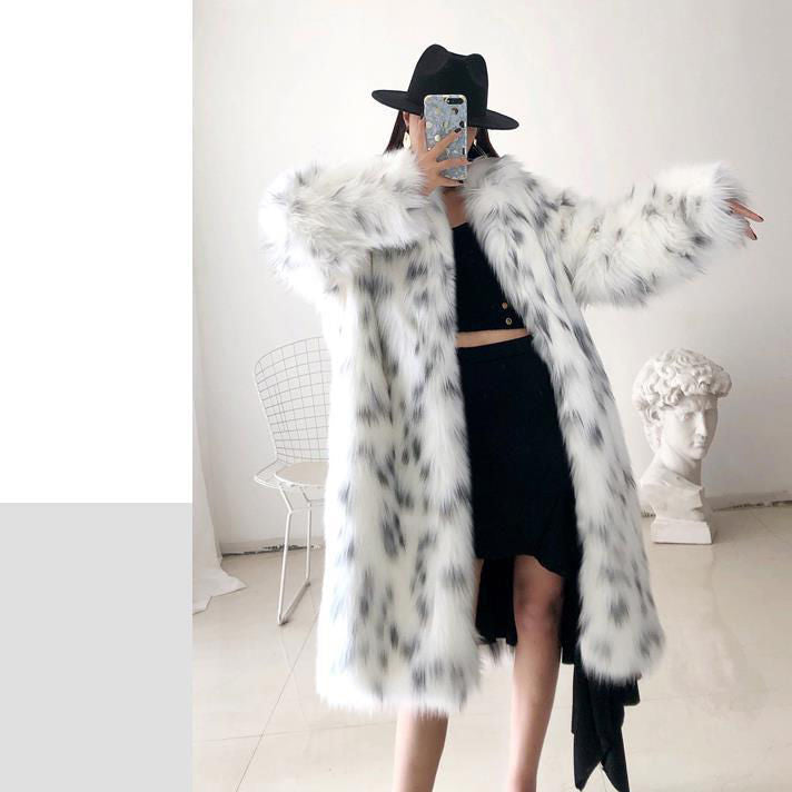 Women's Fur Faux Long Sleeve Fox Outer Coats