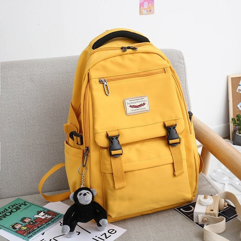 Men's French Large Capacity Female Junior High Backpacks