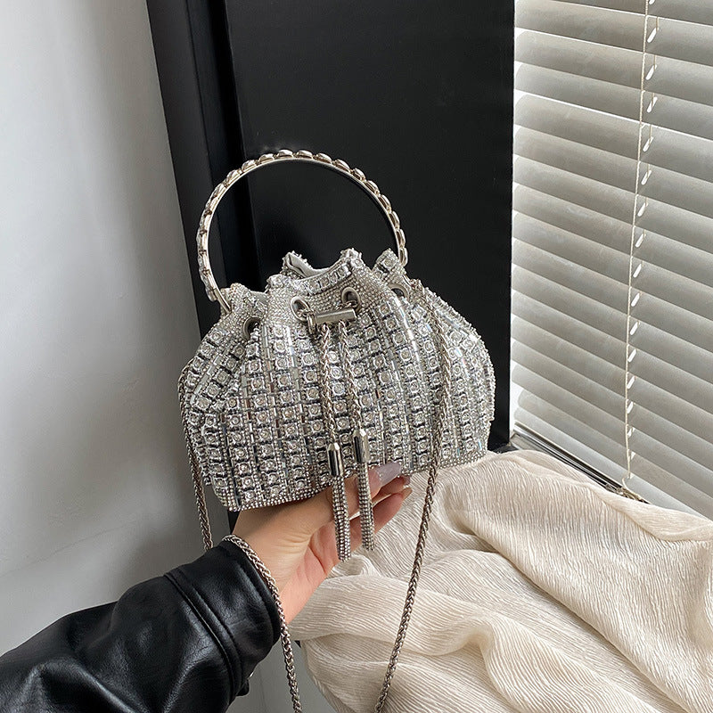 Women's Dinner Refined Rhinestone Chain Simple Fashion Evening Bags