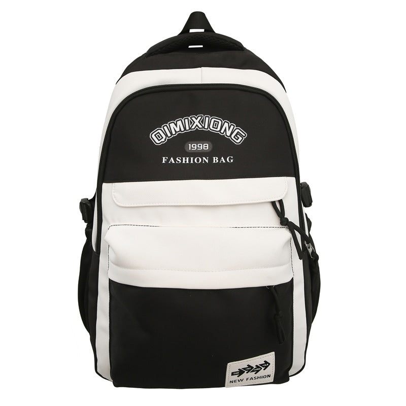 Capacity Boys Contrast Color Female Junior Middle School Students' Schoolbags