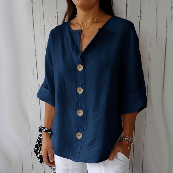 Creative Cool Women's Summer Flyaway Buttons Tops