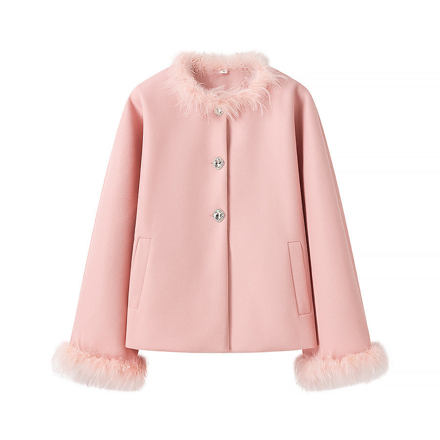 Spring French Style Classic Gold Long Sleeve Coats