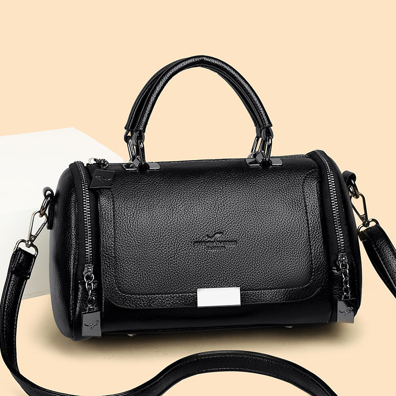 Soft Leather Female Large Capacity Retro Bags