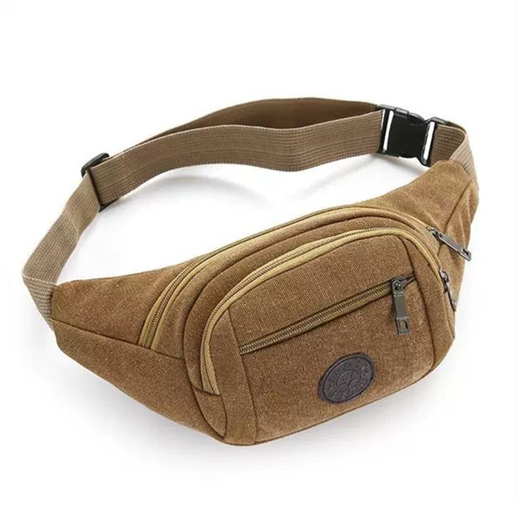 Men's Canvas Construction Site Stall Money Collection Waist Packs