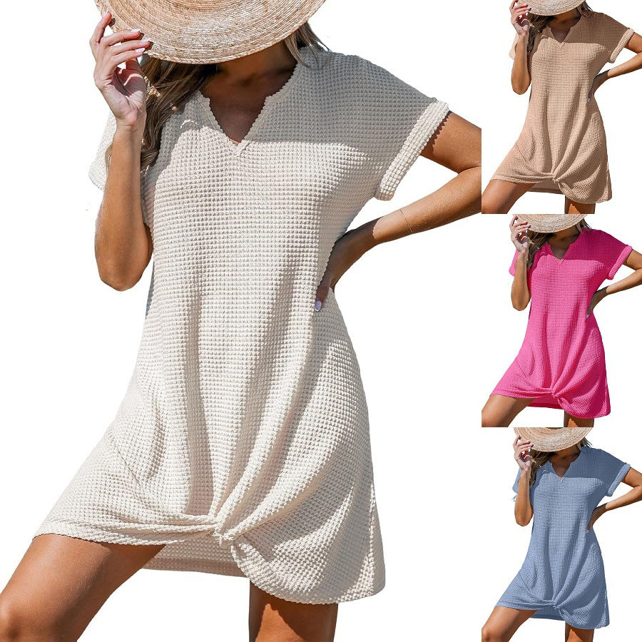 Classy Cool Innovative Women's Beach Knot Blouses