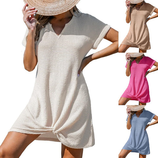 Classy Cool Innovative Women's Beach Knot Blouses