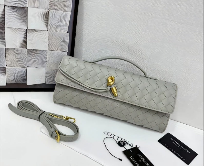 Fashion Elegant Hand-woven Hardware High-grade Leather Lock