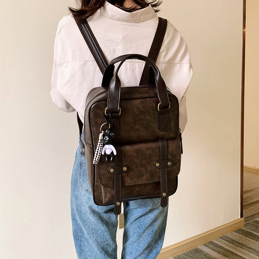 Retro British Style Mori Artistic Versatile Backpacks