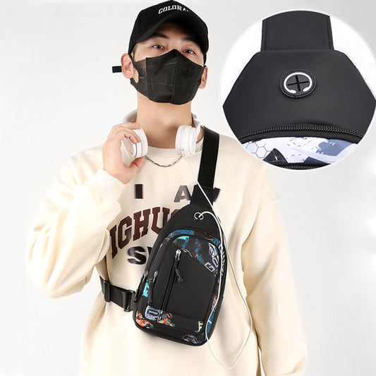 Men's Printed Fashion One-piece Lightweight Two-piece Boys Backpacks
