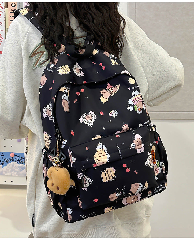 Female Style Large Capacity Leisure Cute Middle School Students' Schoolbags