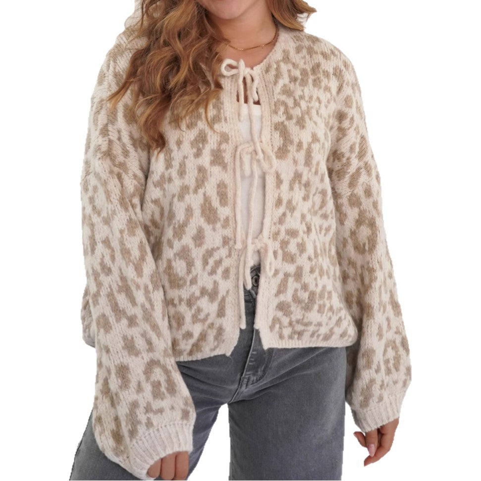 Women's Russian Loose Contrast Color Striped Embroidery Sweaters