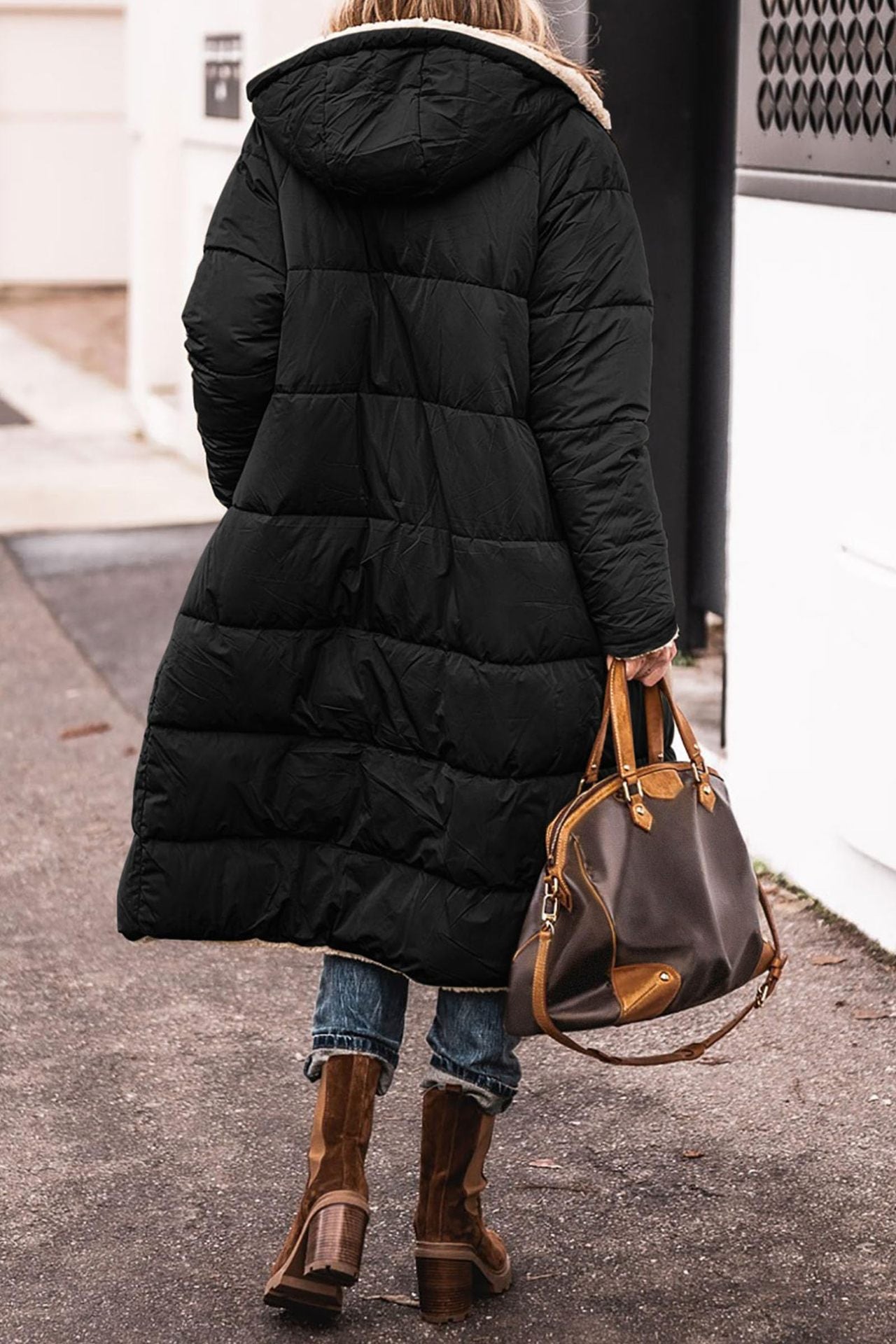 Solid Color Hooded Cotton Long Sleeve Coats