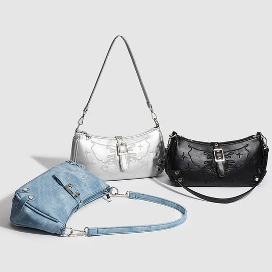 Women's Underarm Texture Niche Sier Fashion High Armpit Bags