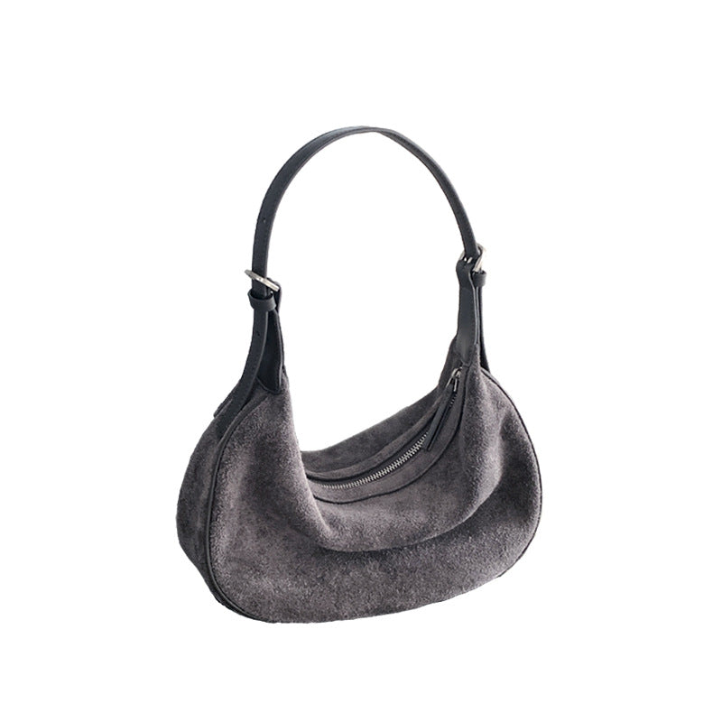 Women's Underarm Retro Style Layer Leather Matte Bags