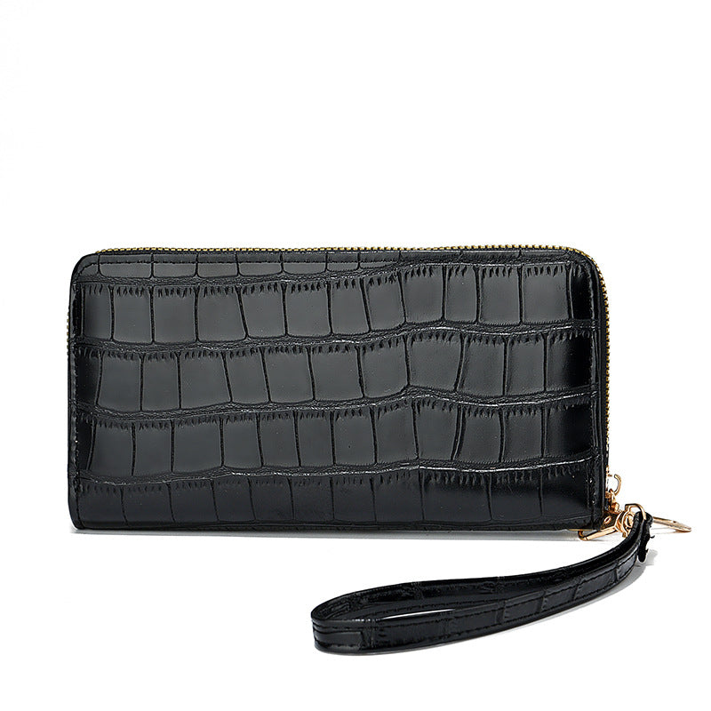 Crocodile Pattern Classic Style Clutch Zipper Bags
