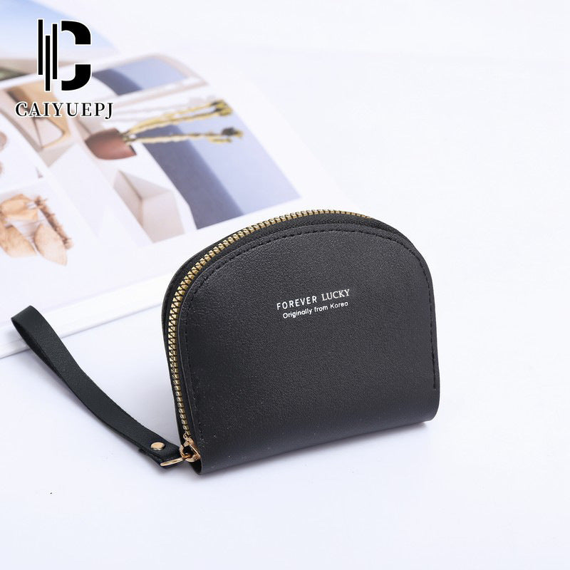 Women's Solid Color Access Cover High Sense Large Card Holder