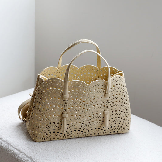 Women's Frosted Cowhide High-grade Niche Vegetable Handbags