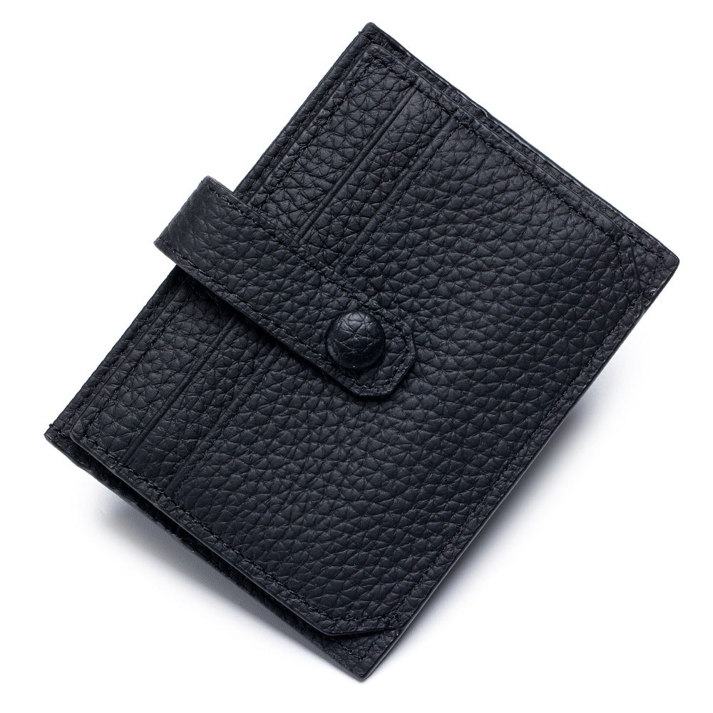 Women's Fashion Genuine Leather Made Korean Storage Card Holder