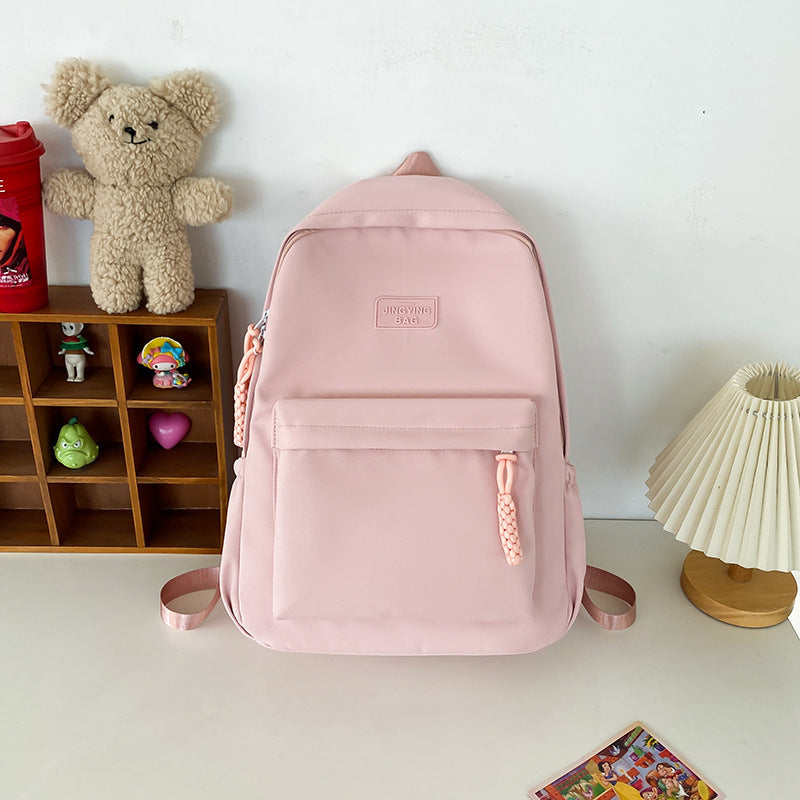 Women's High-grade Canvas Boys High Simple Large Middle School Students' Schoolbags