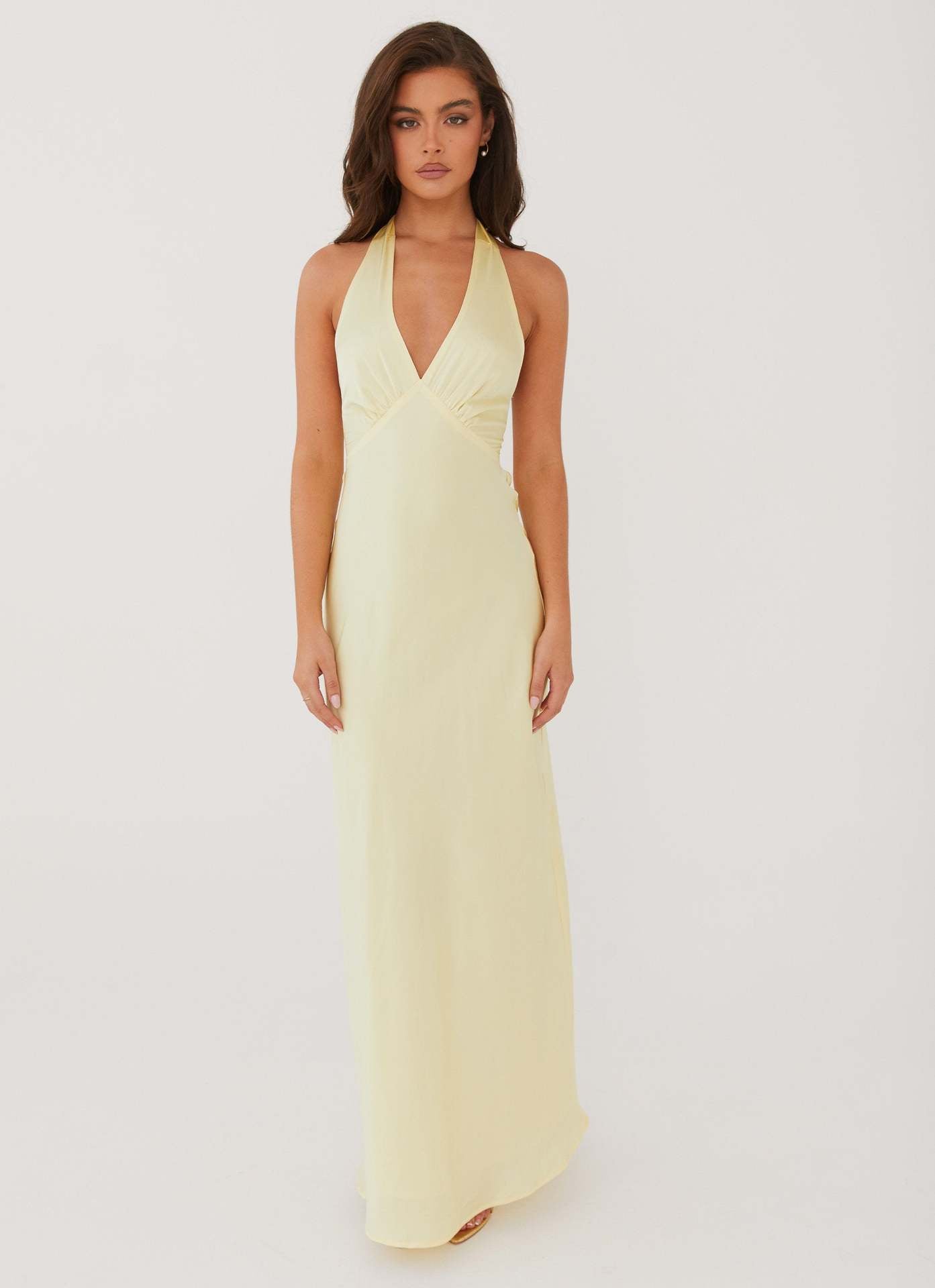 Stylish Popular Fashionable Sexy Backless Satin Dress