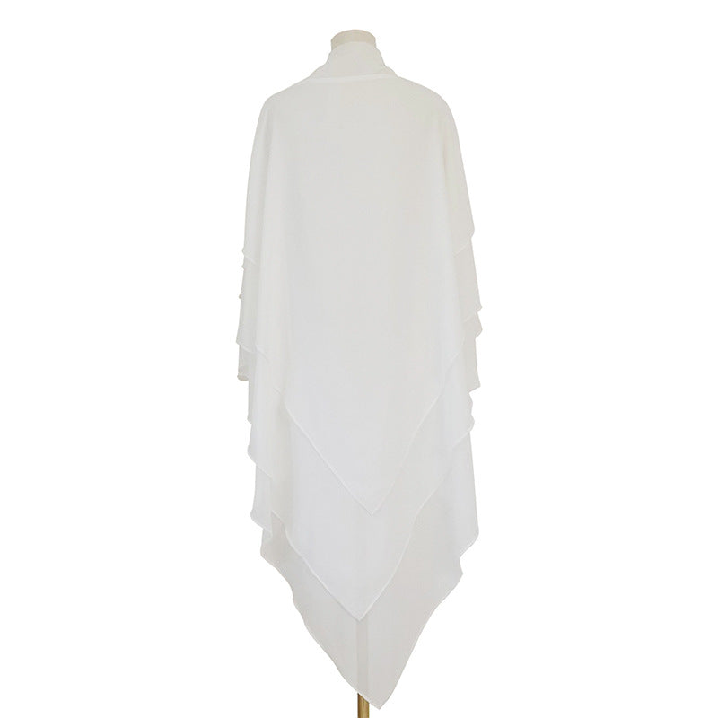 Solid Color Scarf Small Fresh Front Two Layers Dress