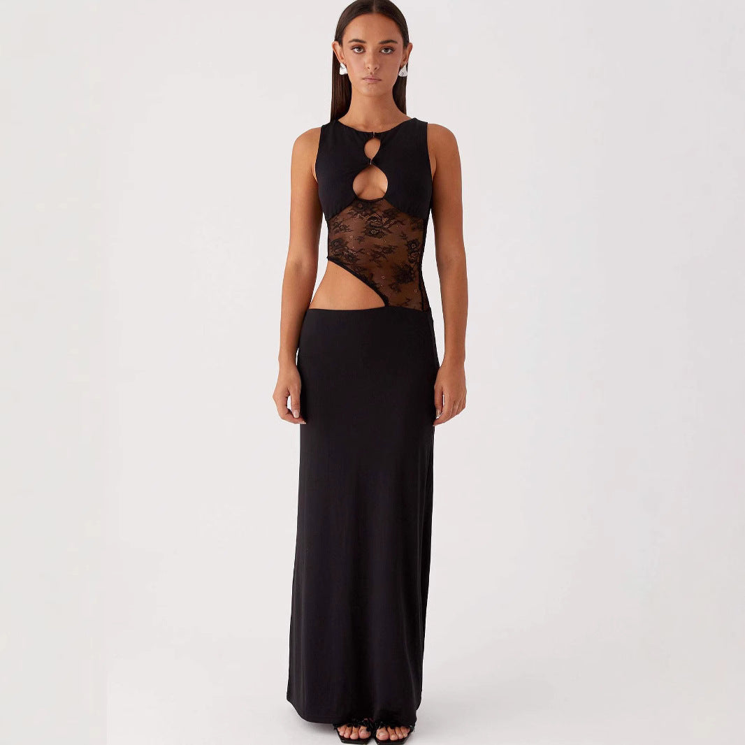 Women's Summer Wear Sexy Backless Sling Sheath Dress