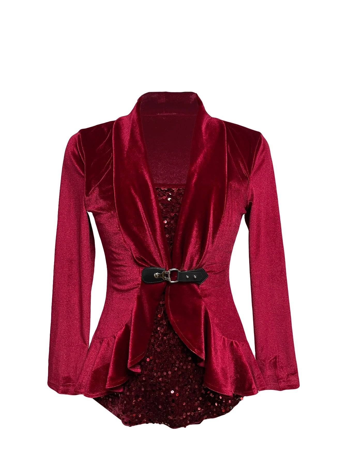 Slouchy Women's Sequin Stitching Two-piece For Women's T-shirt