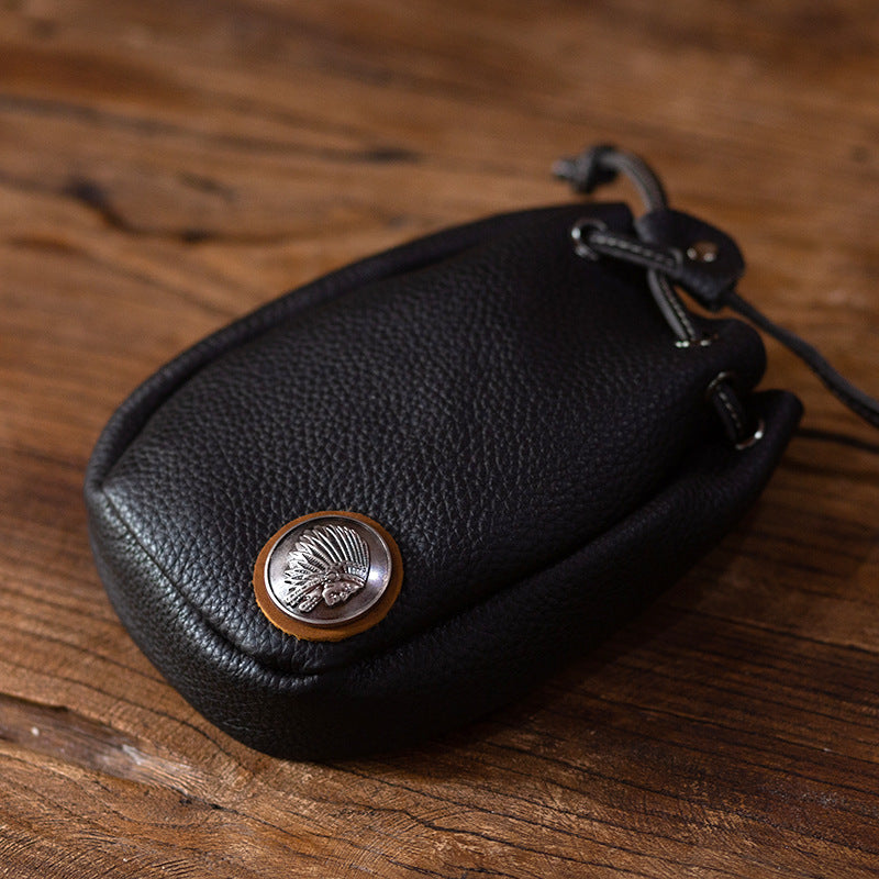 Men's Handmade Retro First Layer Cowhide Cover Men's Waist Packs