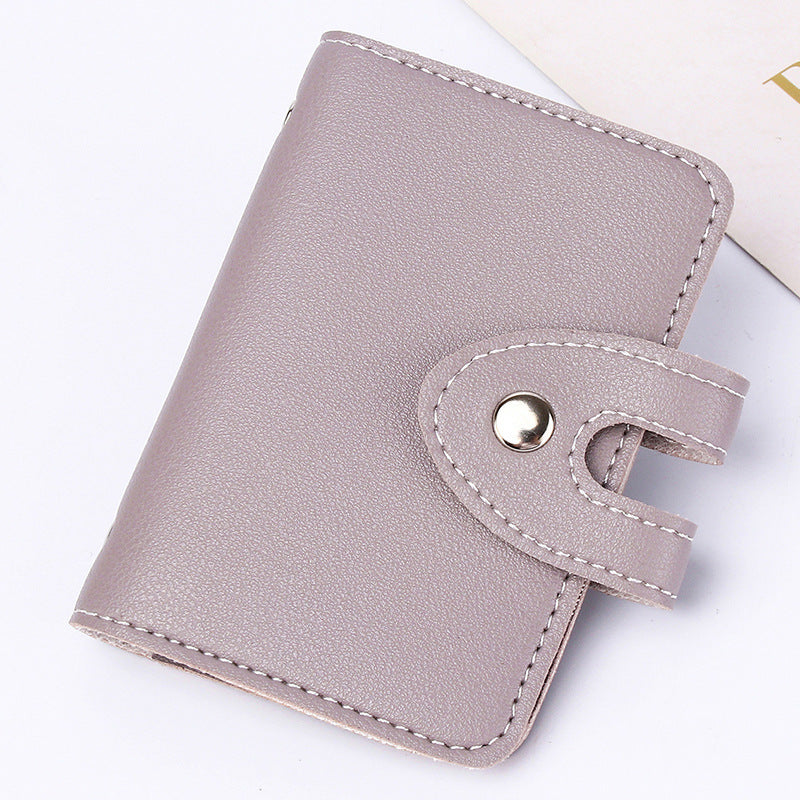 Female Korean Simple Male Multiple Slots Card Holder