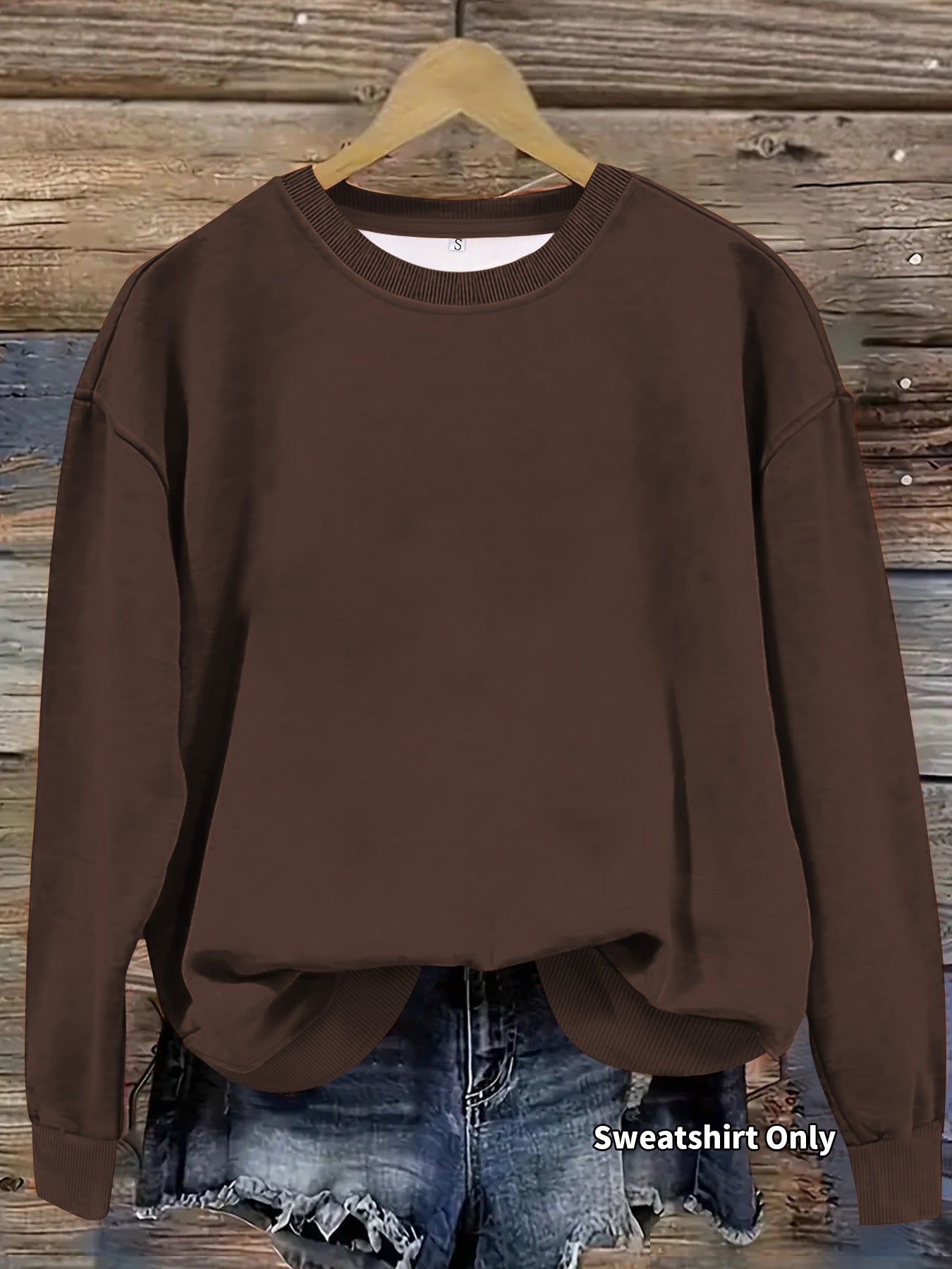 Women's Long-sleeved Round Neck Sparkling Style Pullover Pattern Women's Sweater, Sweater