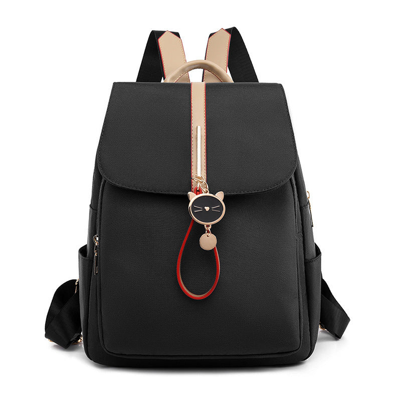 Women's Soft Leather Lychee Pattern Large Capacity Backpacks
