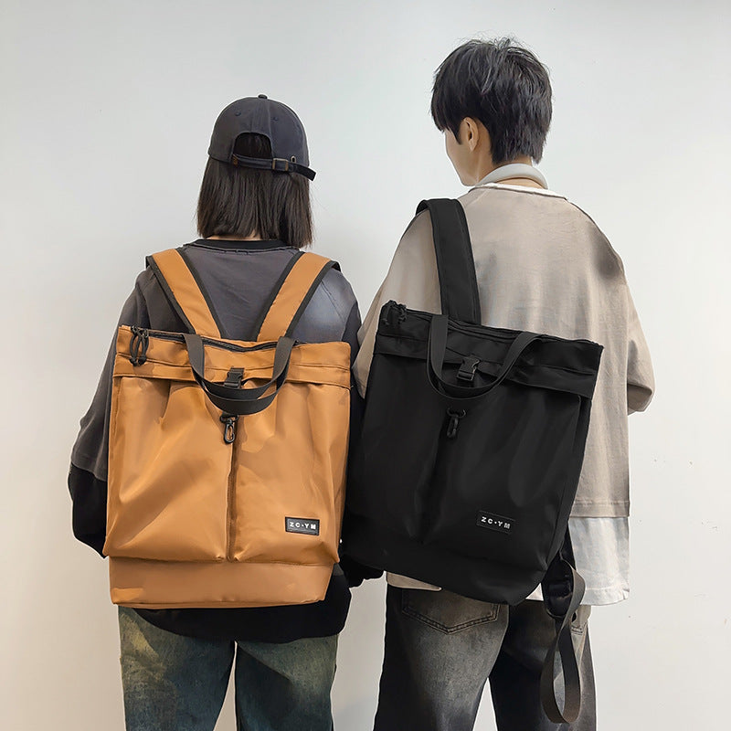 Women's & Men's & Commuter Solid Color Large Capacity Men's Shoulder Bags