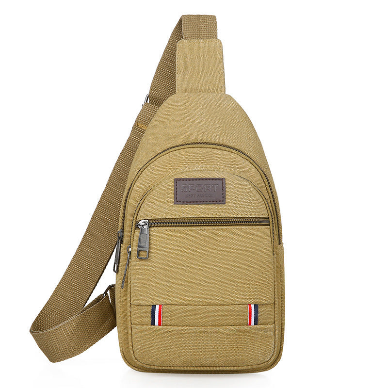 Men's Durable Canvas Fashion Large Capacity Men's Chest Bags