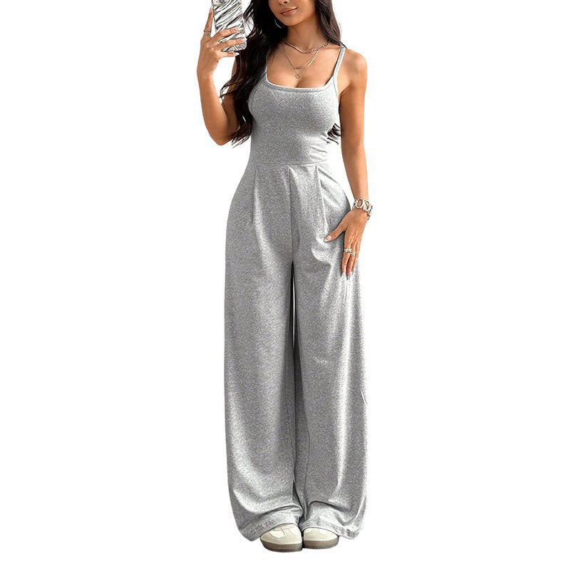 Women's Street Hipster Sling Thin High Waist Women's Jumpsuit/clothing