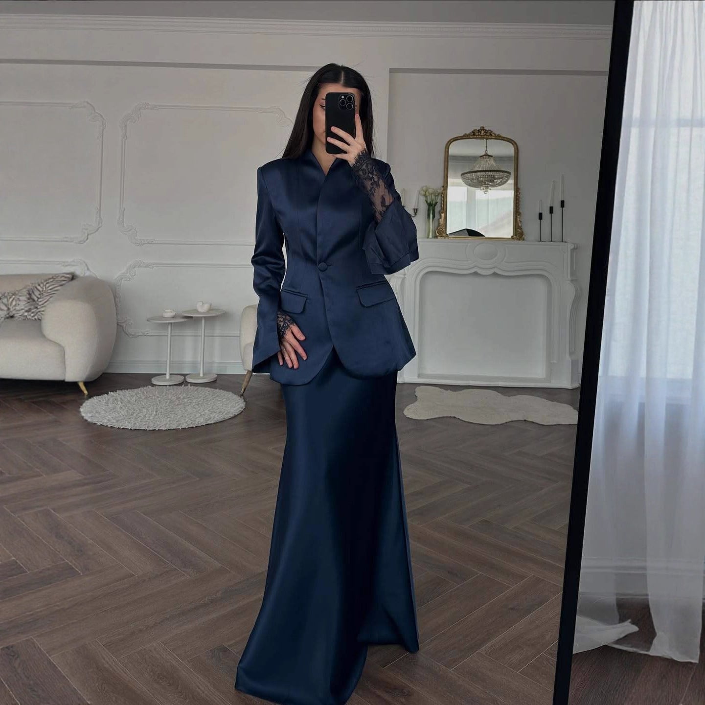 Slim Fit Fashion Temperament Pure Color Suits