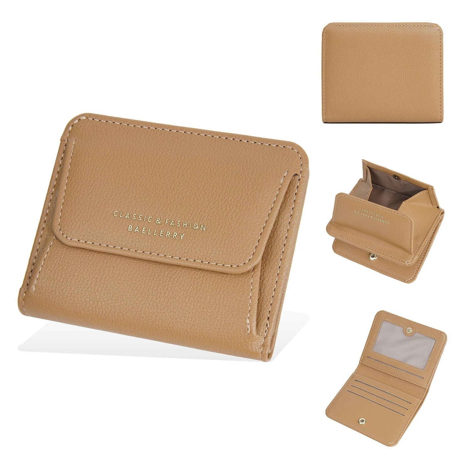 Women's Solid Color Multiple Slots Style Fashion Ladies Wallets