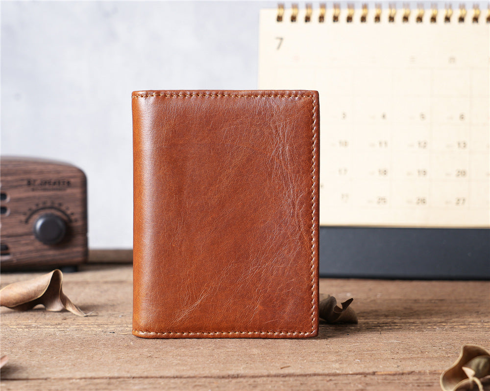 New Innovative Leather Boys Vintage Consignment Card Holder