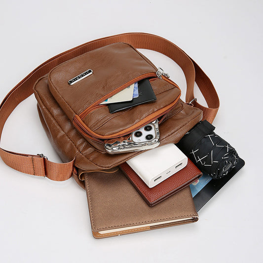 Men's Stylish Innovative New Leather Korean Backpacks