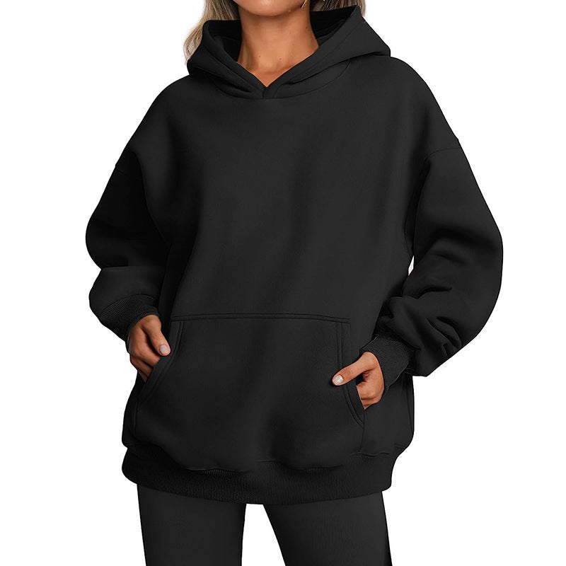 Durable Women's Oversized Autumn Thick Hooded Sweaters