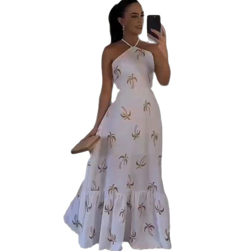 Autumn Dress Halter Designer Model Backless Dresses