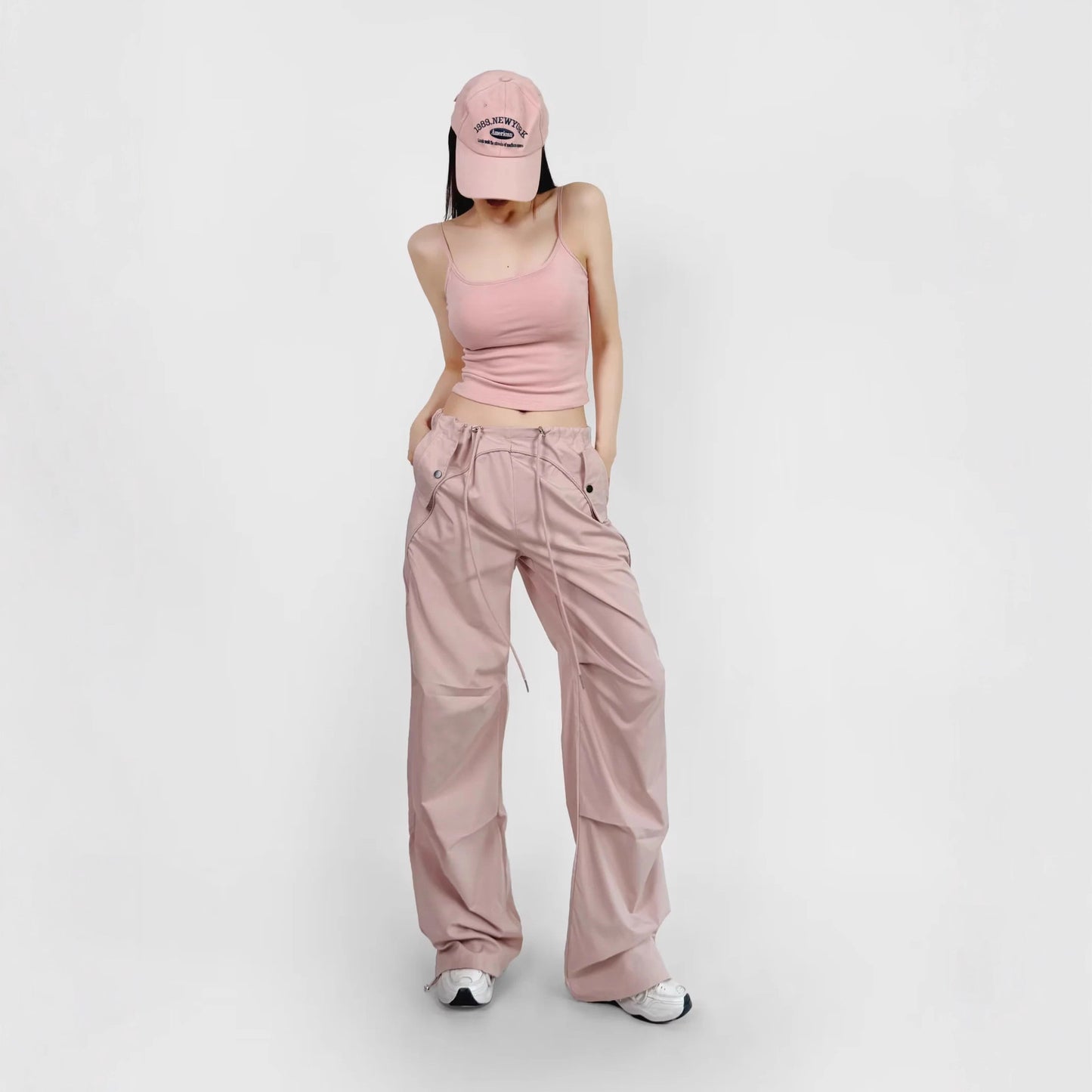 Women's Parachute Soldier Overalls Autumn Sports Tactical Straight Mountaineering Leisure Pants