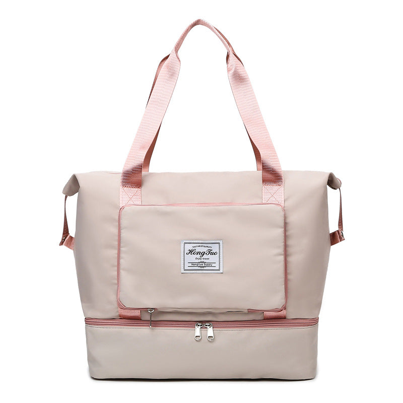 Women's Trendy Large Capacity Folding Pending Short Travel Bags