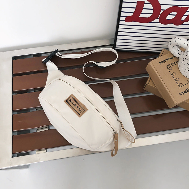 Large Capacity Canvas Leisure Color Fashion Men's Chest Bags