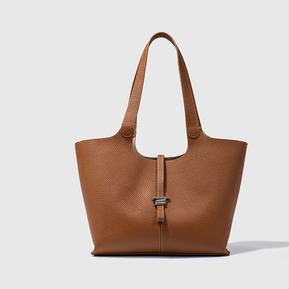 Cowhide High-grade Large Capacity Design Commuter Tote Bags