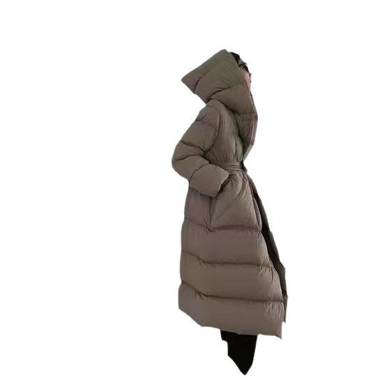 Women's Style Popular Wizard's Hat White Duck Coats
