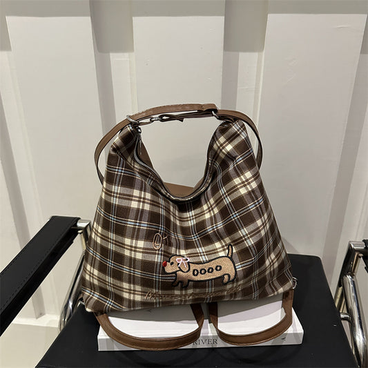 Women's Commuter Large Capacity Popular Crayon Dog Tote Bags